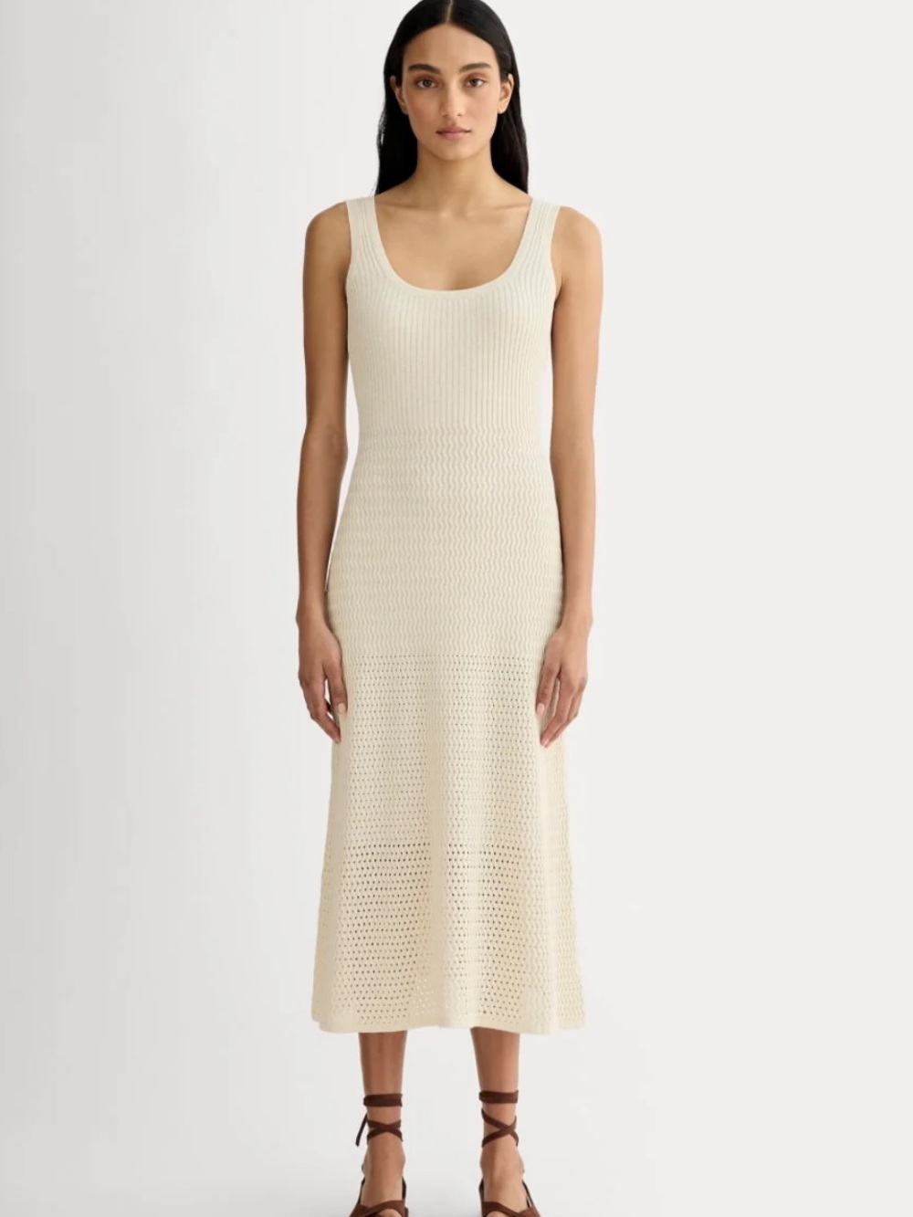 Everlane THE CROCHET KNIT TANK DRESS